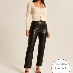 Abercrombie and fitch Vegan leather pants